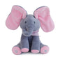 Colorful singing elephant plush toy for kids by BACKUPMYFILESNOW®, featuring a cute elephant with open mouth and cheerful expression.