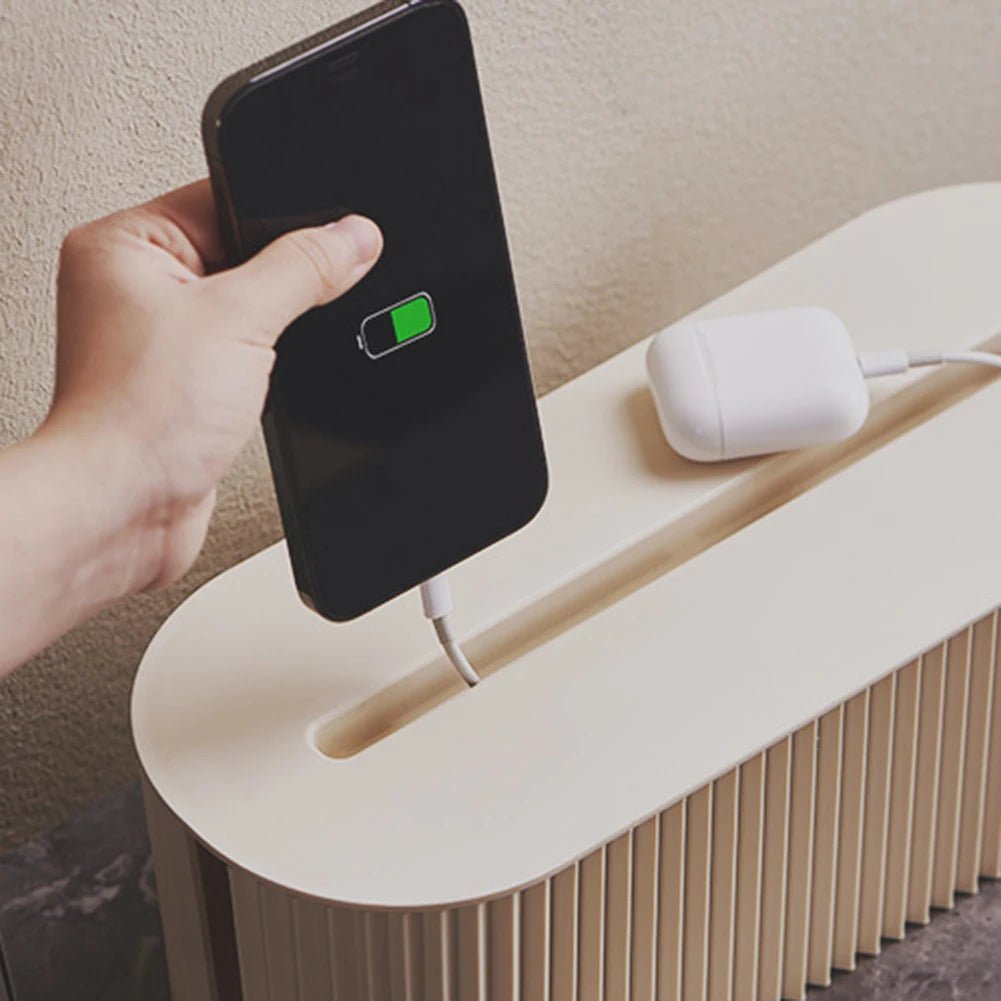 Cable Tidy Box Cable Management Box Large Capacity Desktop Cord Organizer with Lid Cable Organizer Box for Hiding Messy Cables - BACKUPMYFILESNOW.COM®