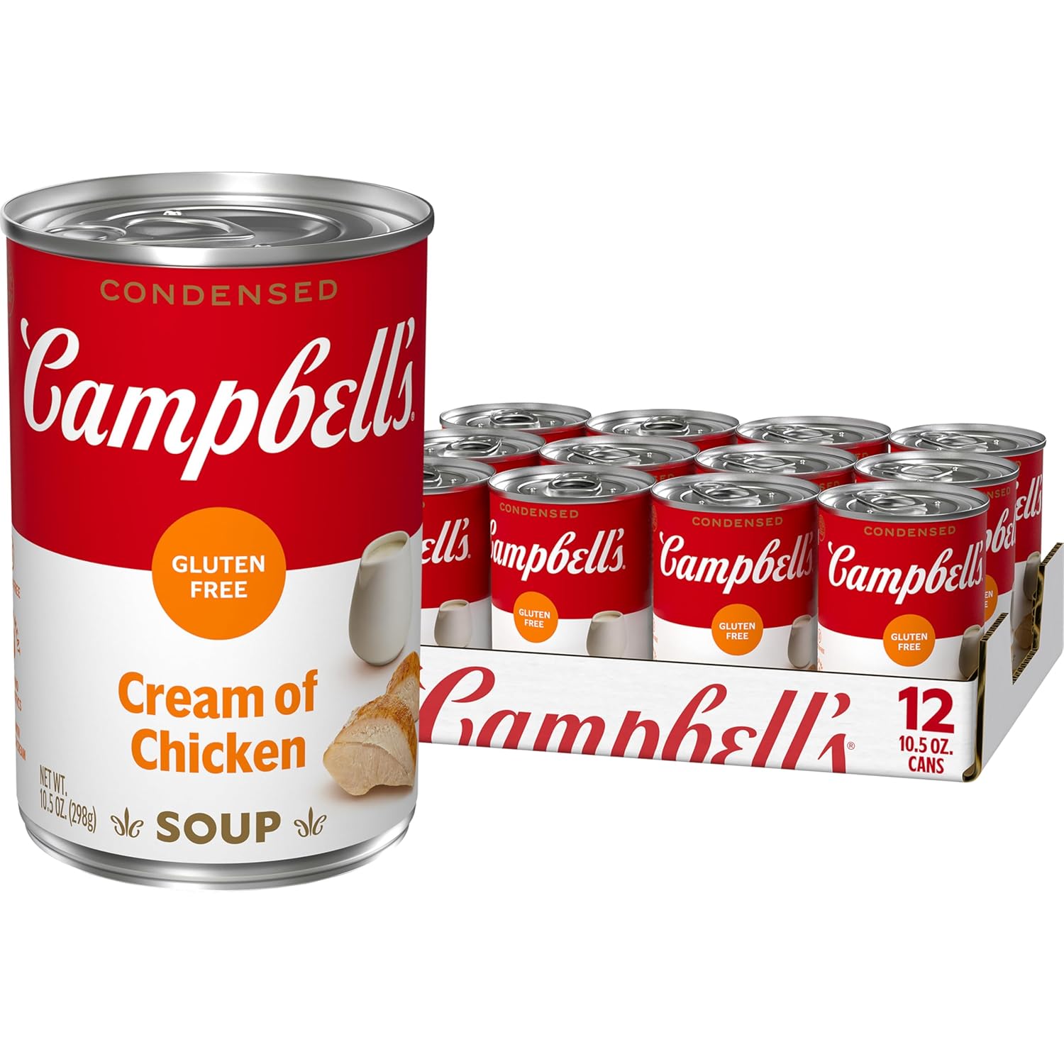Campbell's Condensed Gluten Free Cream of Chicken Soup, 10.5 oz Can (12 Pack) - BACKUPMYFILESNOW