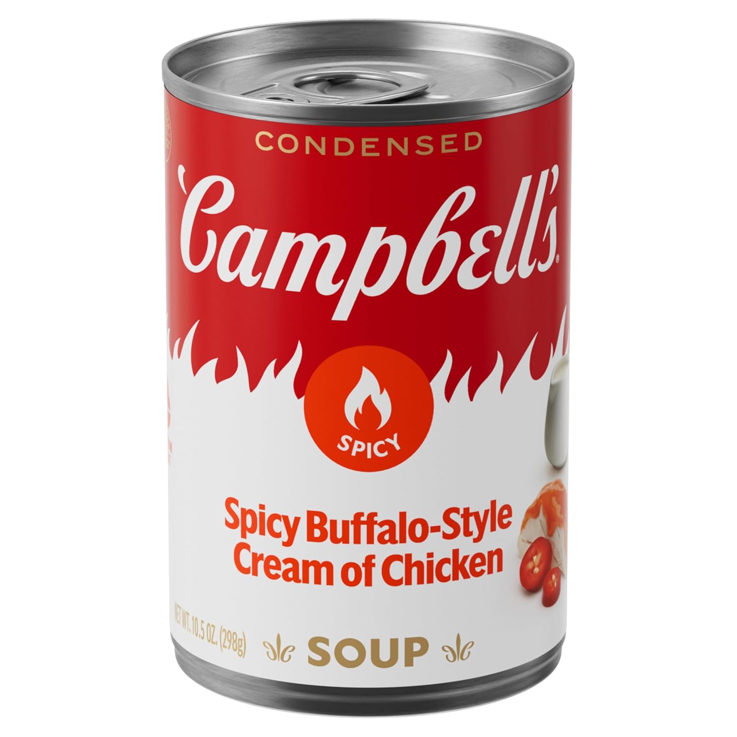 Campbell's Condensed Spicy Buffalo - Style Cream of Chicken Soup, 10.5 oz Can (Case of 12) - BACKUPMYFILESNOW