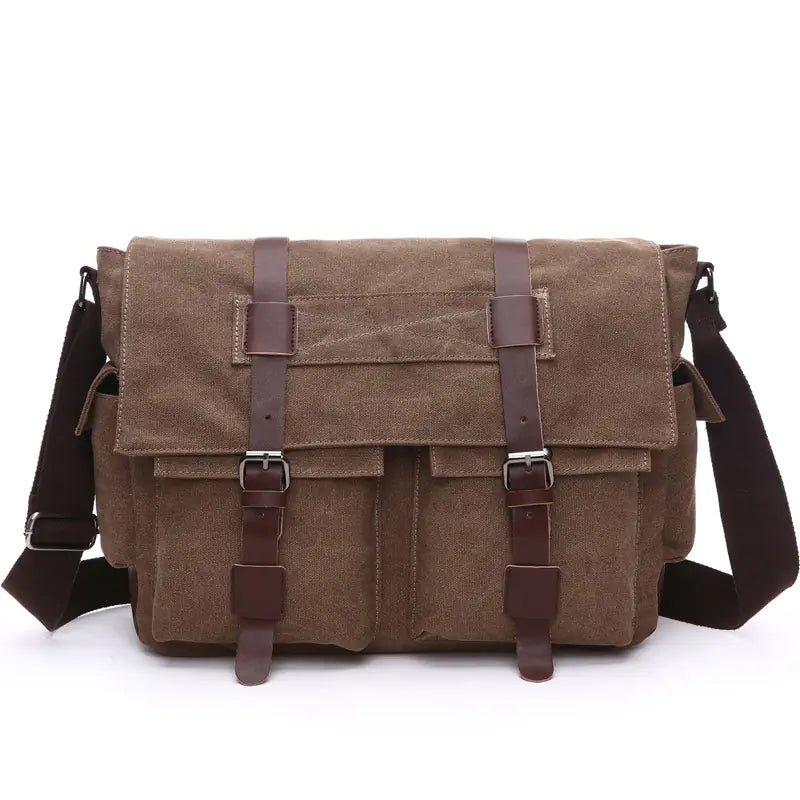 Canvas Men's Crossbody Bag - BACKUPMYFILESNOW
