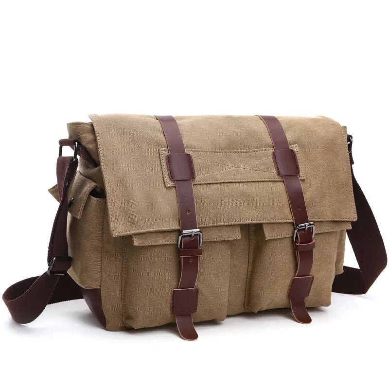 Canvas Men's Crossbody Bag - BACKUPMYFILESNOW