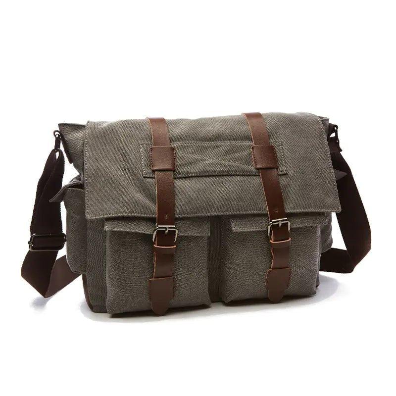 Canvas Men's Crossbody Bag - BACKUPMYFILESNOW