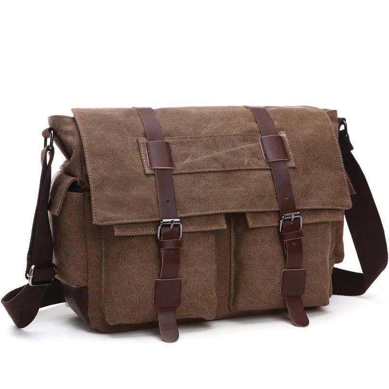 Canvas Men's Crossbody Bag - BACKUPMYFILESNOW