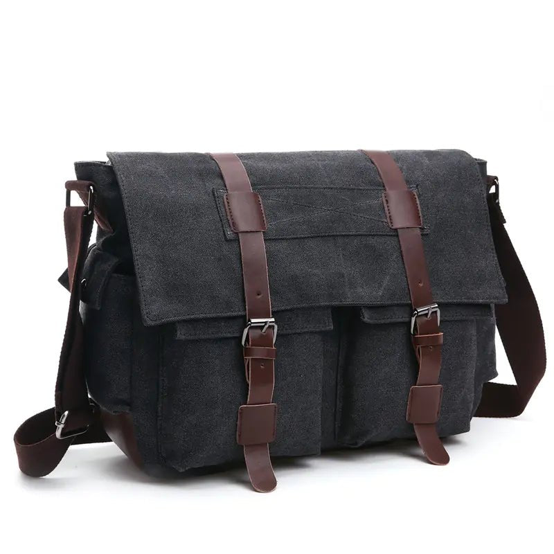 Canvas Men's Crossbody Bag - BACKUPMYFILESNOW