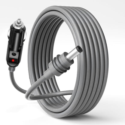 Tesery Starlink Mini 12V-24V car cigarette lighter to DC power cable, 3m-10m length, for vehicle power connection.