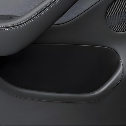 Set of four Tesery Tesla Model Y Juniper door pocket liners for side storage boxes, designed for organized interior storage.