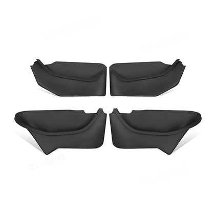 Tesla Model Y door pocket liners, Juniper color, four-piece storage box set by Tesery, fits car door side storage.