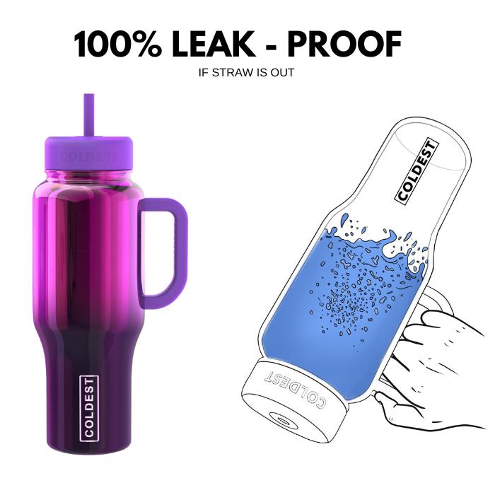 Coldest Limitless Ultra v8 24oz insulated tumbler with a sleek design and a secure lid for keeping drinks hot or cold.