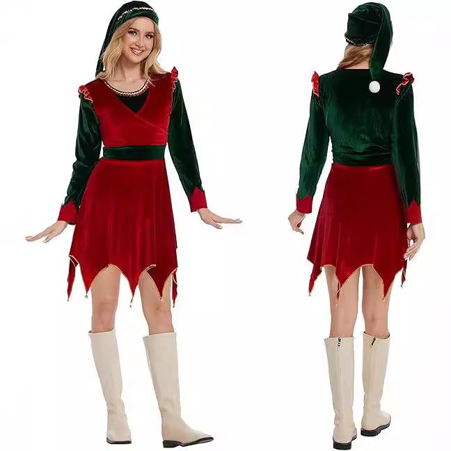 Women’s Christmas elf dress clothing by My Store in festive holiday style