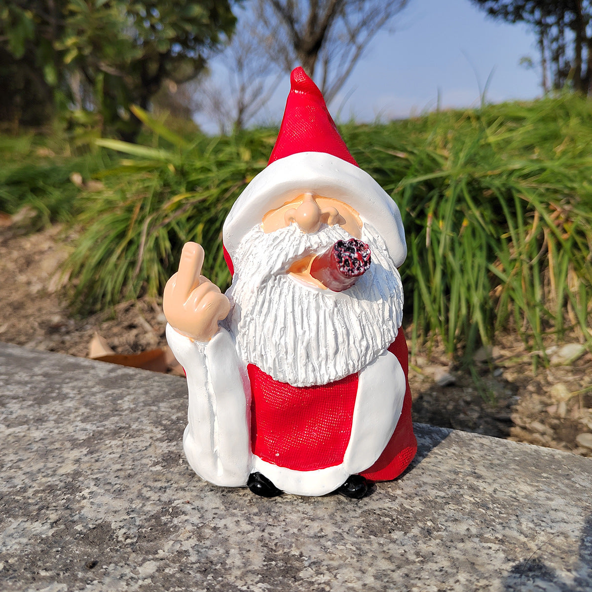 Statue Garden Christmas Decorations featuring festive outdoor garden statues