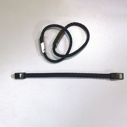 Bracelet-style USB charging cable and data cord for iPhone 14 and 13, with USB-C connector