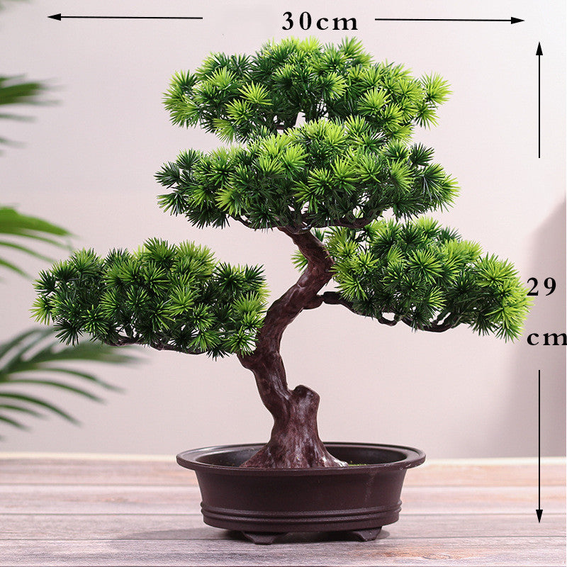Bonsai ornaments fake tree potted plant in a decorative pot