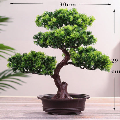 Bonsai ornaments fake tree potted plant in a decorative pot