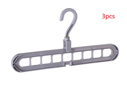 Plastic clothes hanger with storage hook by My Store