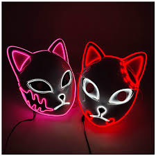 Luminous Line LED cat face mask by My Store, featuring glowing cat facial lines