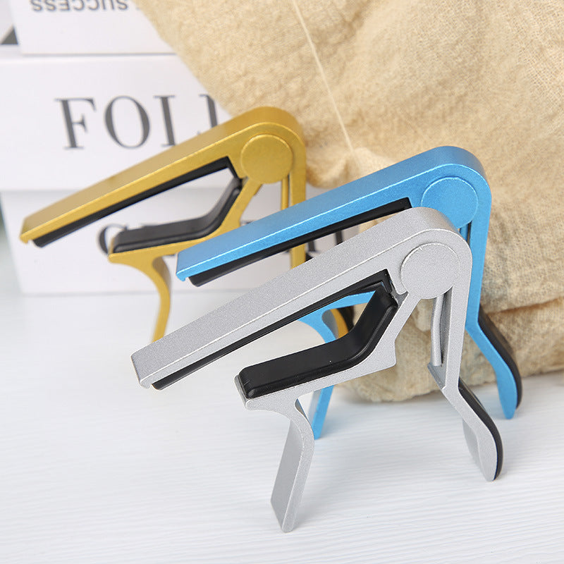 Portable home metal guitar capo tuning clip, compact clamp for fretboard strings