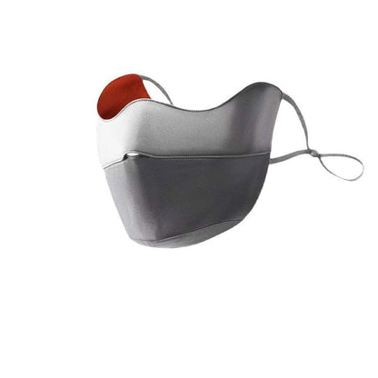 Silk sun-protective UV-blocking breathable face mask in a lightweight fabric