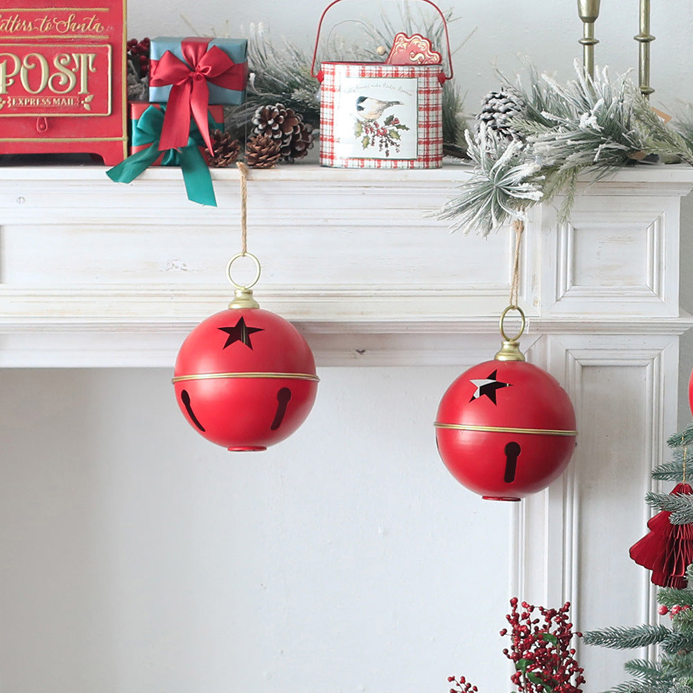 Christmas decorations Christmas Eve scene layout with festive holiday figures and ornaments