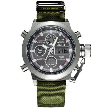 Retro minimalist stylish business casual sports men's electronic watch