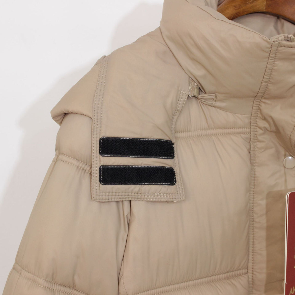 Women's winter hooded coat in black, front view by My Store