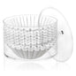 Peohud Coffee Filter Holder Acrylic Coffee Pod Holder with Lid Reusable Coffee Filter Storage Container Stylish Coffee Filter Dispenser for Coffee Bar Kitchen Countertop