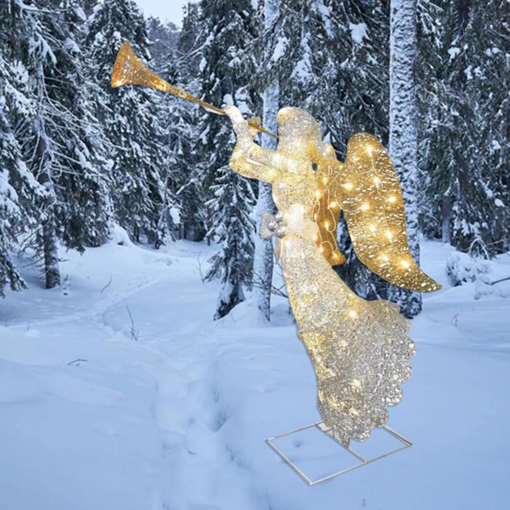 Acrylic Christmas garden decoration gift displayed outdoors