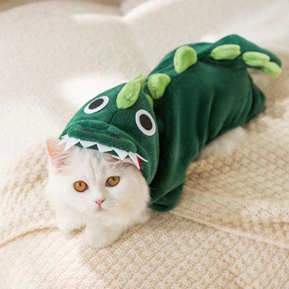 Cat winter clothing, anti-lint pet outfit for warmth and comfort