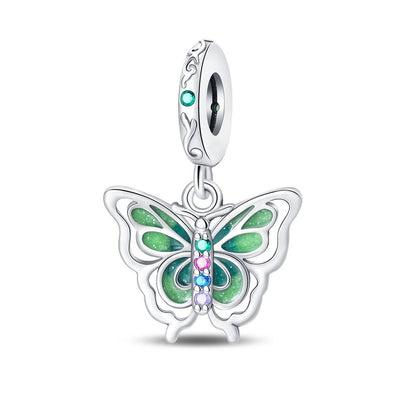 Delicate Butterfly Series beaded pendant bracelet in a delicate accessory design