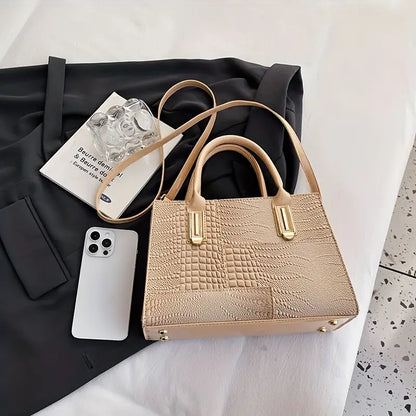 Fashionable Women's Crocodile Pattern Crossbody Bags