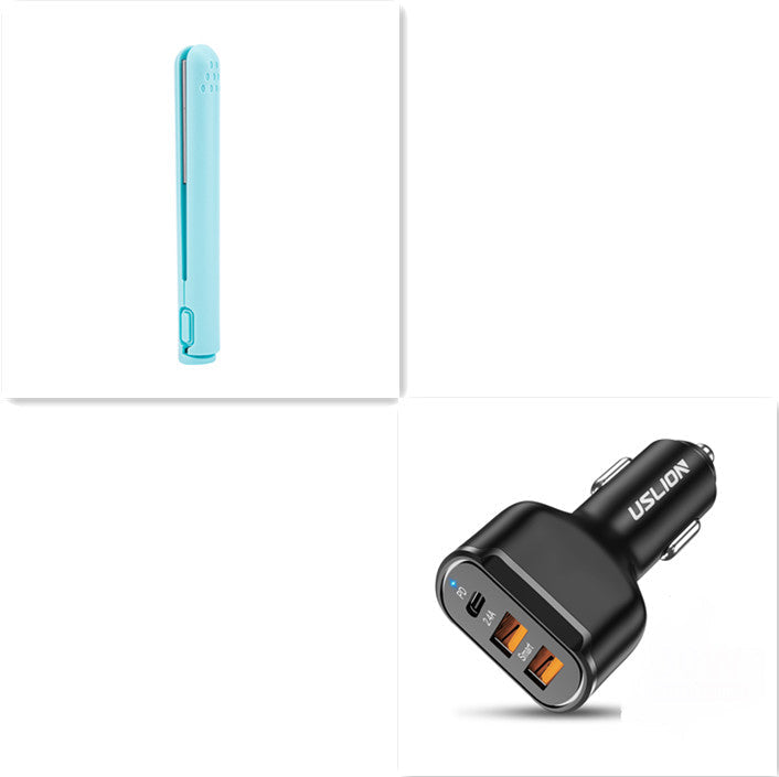 USB portable wireless hair straightener for dormitory use, compact design with cordless operation