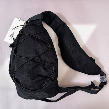 Casual crossbody shoulder waist bag in a compact design with adjustable strap and water-resistant finish