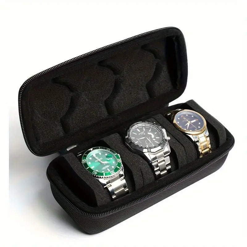 Smart watch storage box with multiple card slots and compact organizer design