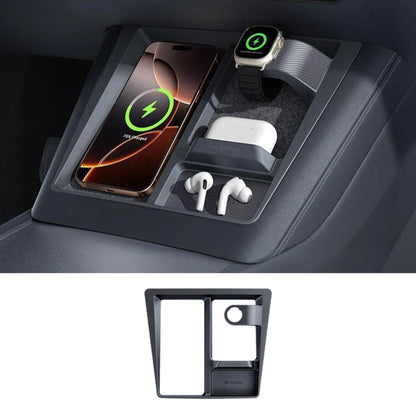 Tesla Model 3 Highland and Model Y Juniper 3-in-1 wireless charging anti-slip center console organizer interior decoration