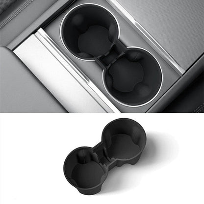 Tesla Model Y Juniper and Model 3 Highland center console cup holder storage box by Tesery Official.