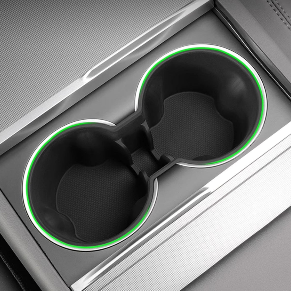 Tesla Model Y Juniper and Model 3 Highland center console cup holder storage box, designed for easy access and organization.