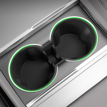 Tesla Model Y Juniper and Model 3 Highland center console cup holder storage box, designed for easy access and organization.