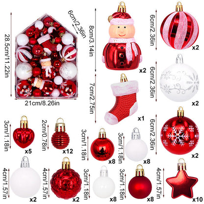 Christmas tree ornaments and decorations by My Store displayed together