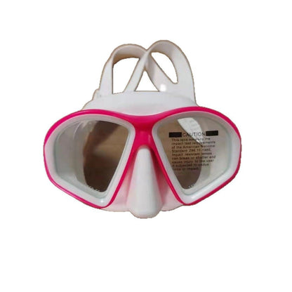 Diving mask swimming goggles with clear lenses and adjustable strap