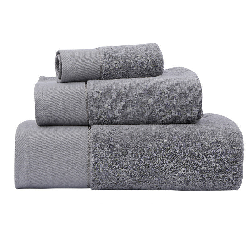 White My Store cotton bath towel with absorbent terry texture folded neatly
