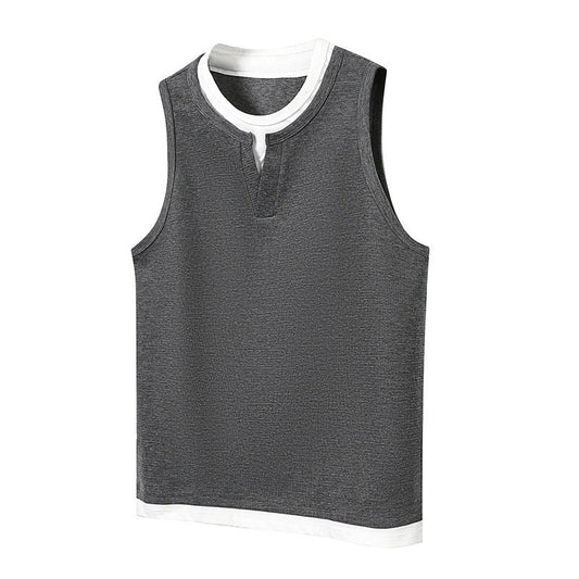Summer fashion loose fitness sports vest from My Store, sleeveless athletic top for workouts and casual wear