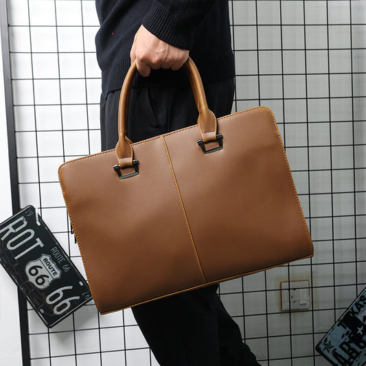 Fashion portable shoulder messenger bag for business use, compact crossbody design with adjustable strap