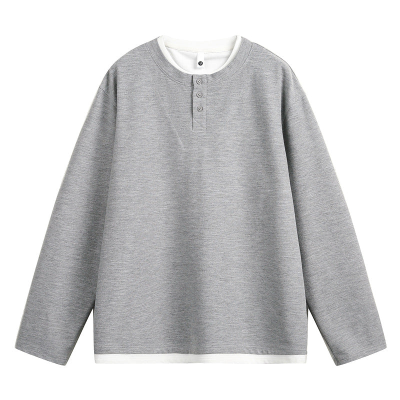 Men's loose-fitting long-sleeve undershirt by Henrys