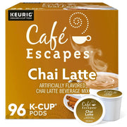 Chai Latte Single - Serve Pods, 96 Count - Exotic Spices & Black Tea Blend - BACKUPMYFILESNOW