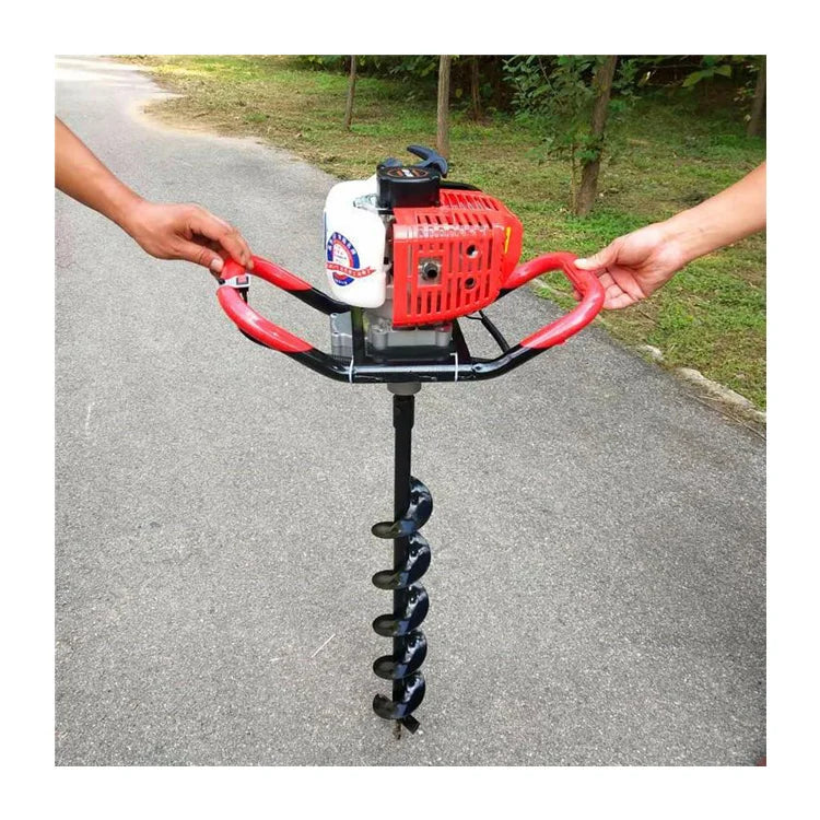 Changsha Zhenpian ground hole earth auger drill for well digging and soil excavation, featuring a sturdy digging machine and drill bit.