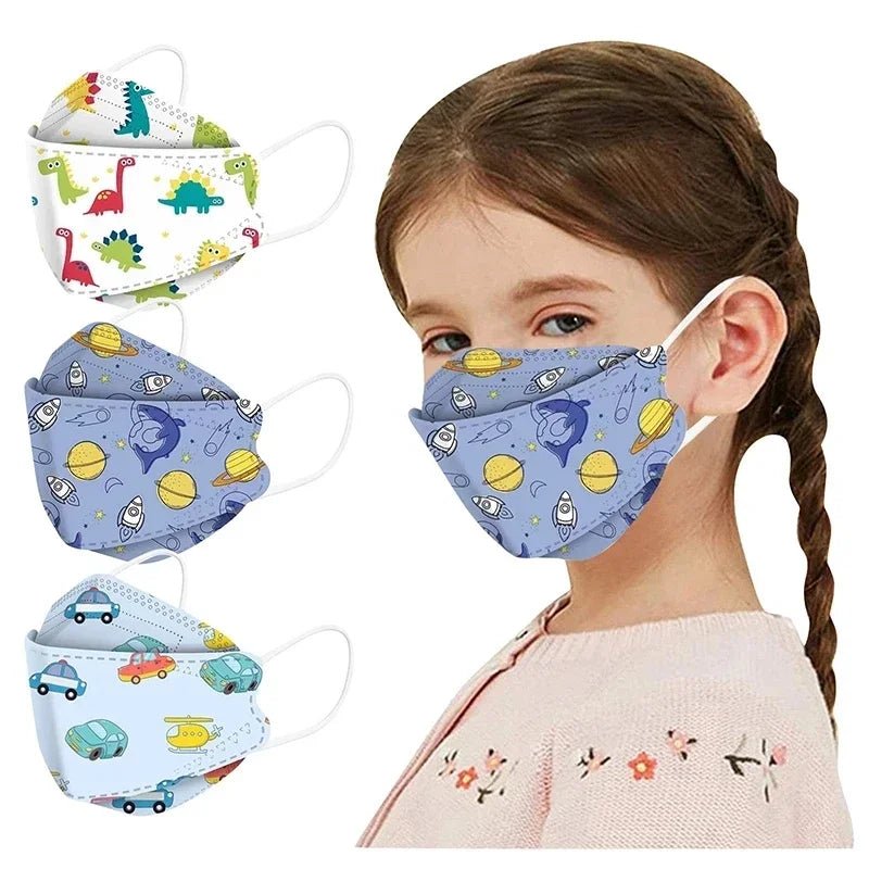 Child FFP2 KN95 Mask Kid 4 - 12 8 - 15Years Old Cartoons Masque Boys Girls Children Mascarillas CE Face Mask Safety fpp2 - BACKUPMYFILESNOW