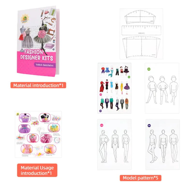 Children's Clothing Design Sewing Kit Toys.