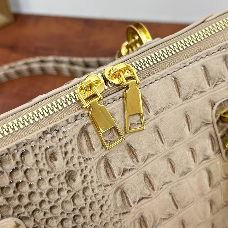 Classic Women Handbag Black Crocodile Leather Shoulder Crossbody Bag For Women 2025 Luxury Women's Bag Designer Fashion Hand Bag - BACKUPMYFILESNOW