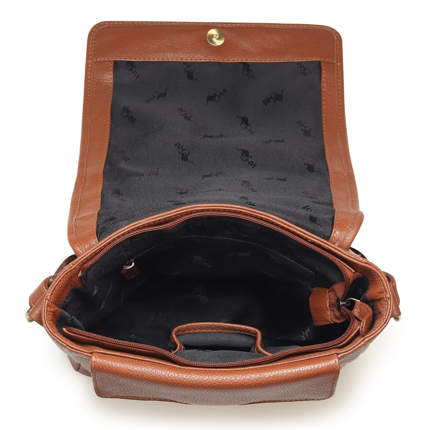 Classy Leather Bags leather crossbody messenger bag for travel and work, with adjustable strap and sleek design.
