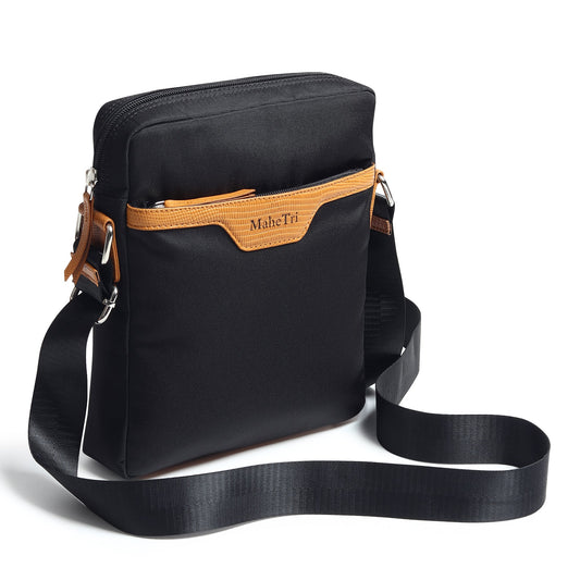 Classy Leather Bags Mark canvas side messenger bag with adjustable strap and multiple compartments for everyday use.